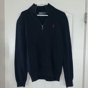 Navy Ralph Lauren quarter zip sweater size S (men)